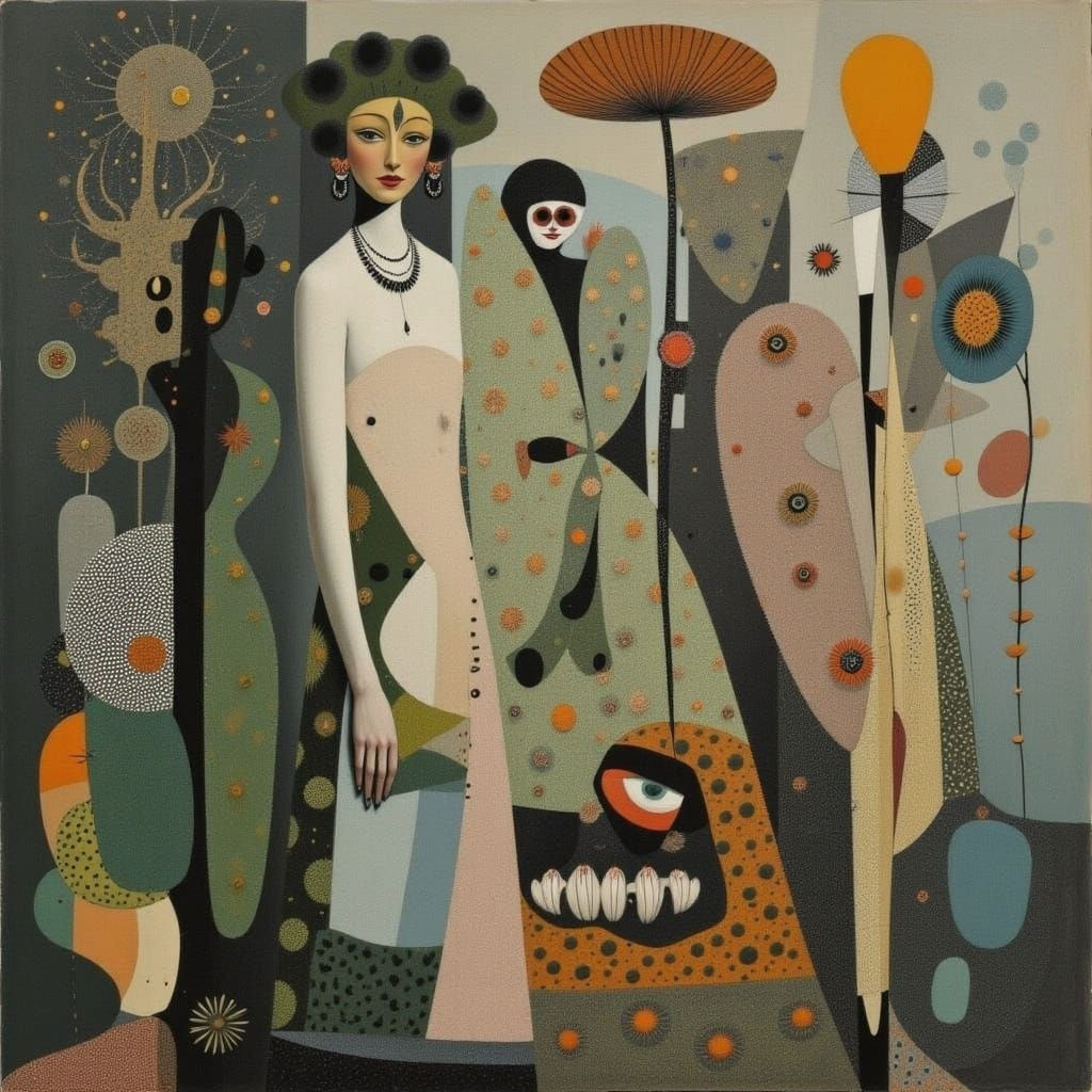 Abstract Figures in Vellum Style