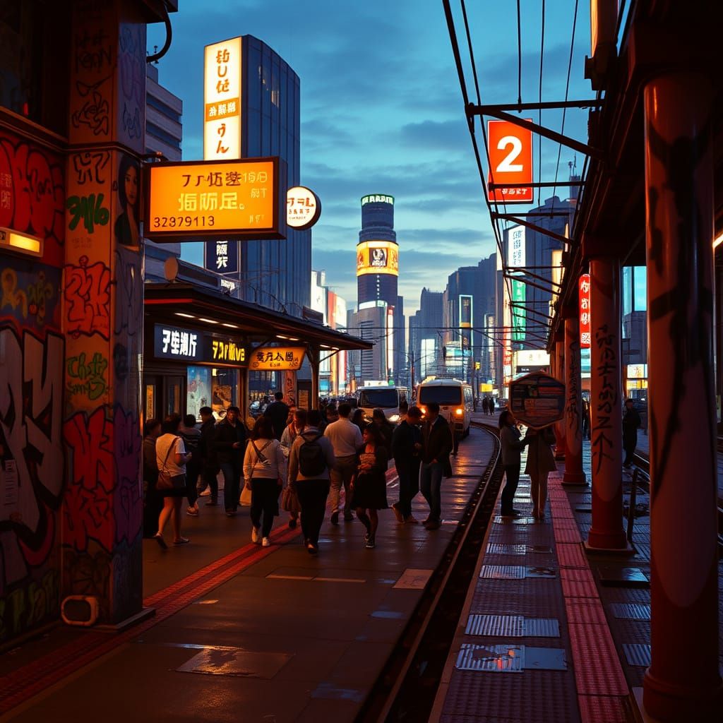 Japanese Train Station 1