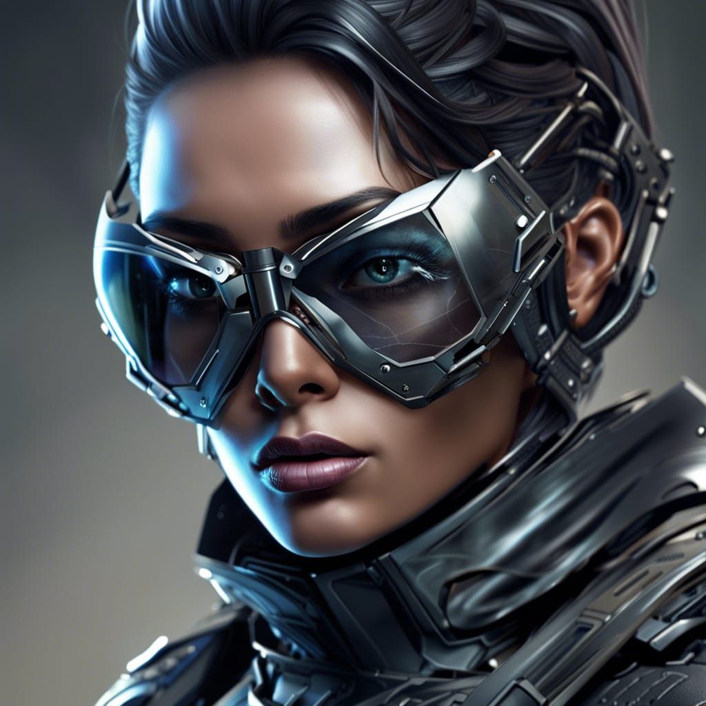 Futuristic Super-Soldier Concept Art in Sci-Fi Style