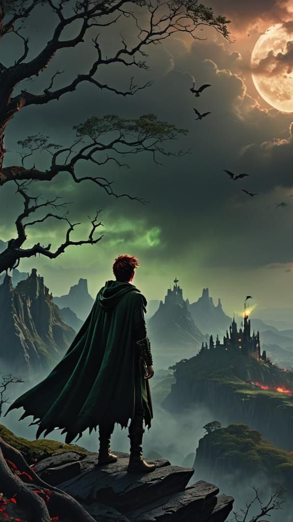 Gothic Peter Pan Overlooks Twisted Neverland