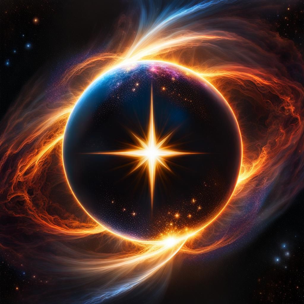 Cosmic Battle: Light vs. Darkness in Space