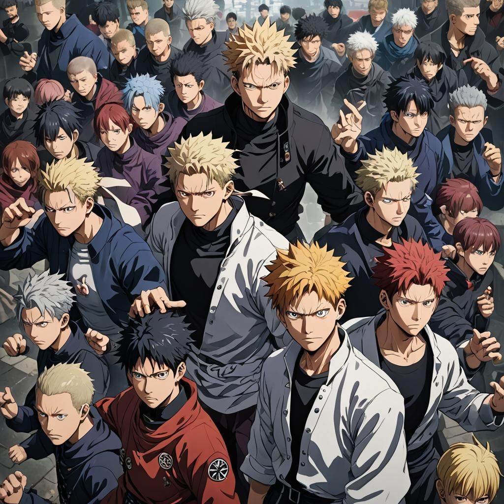 Detailed 3D Anime Art Inspired by Jujutsu Kaisen