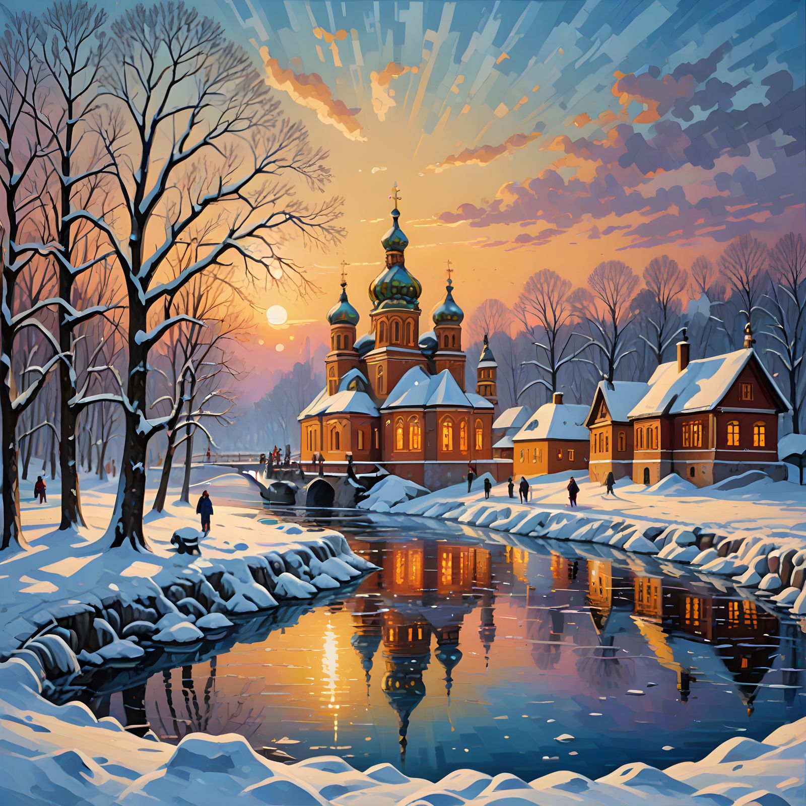 Winter Wonderland in Ukrainian Folk Art