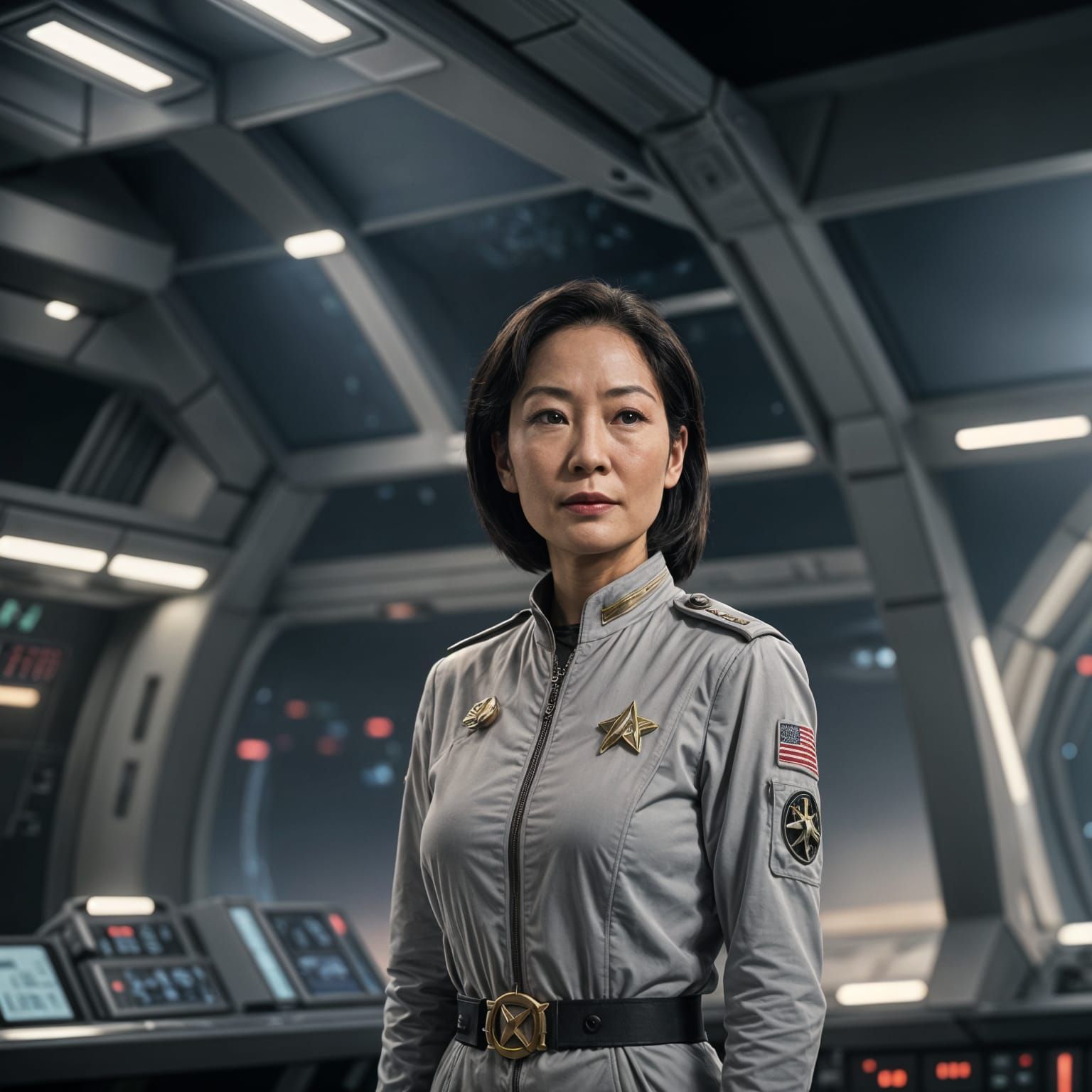Rosalind Chao as Keiko O'Brian in Deep Space Nine