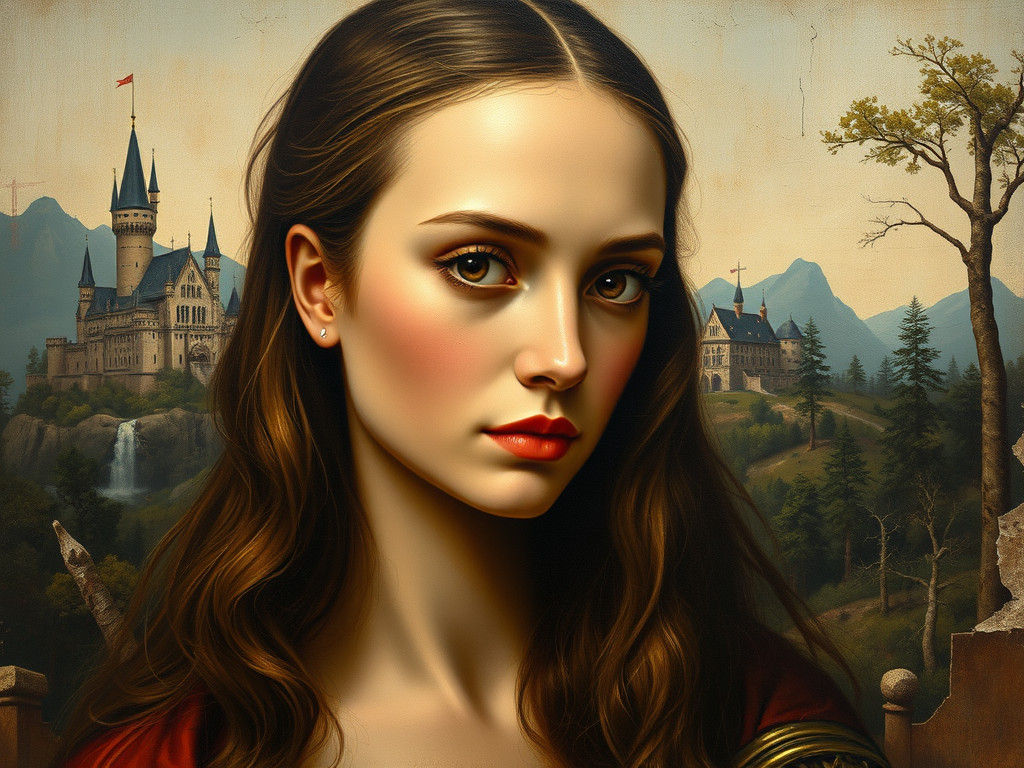 Realistic Painting with Soft Lighting and Earthy Tones