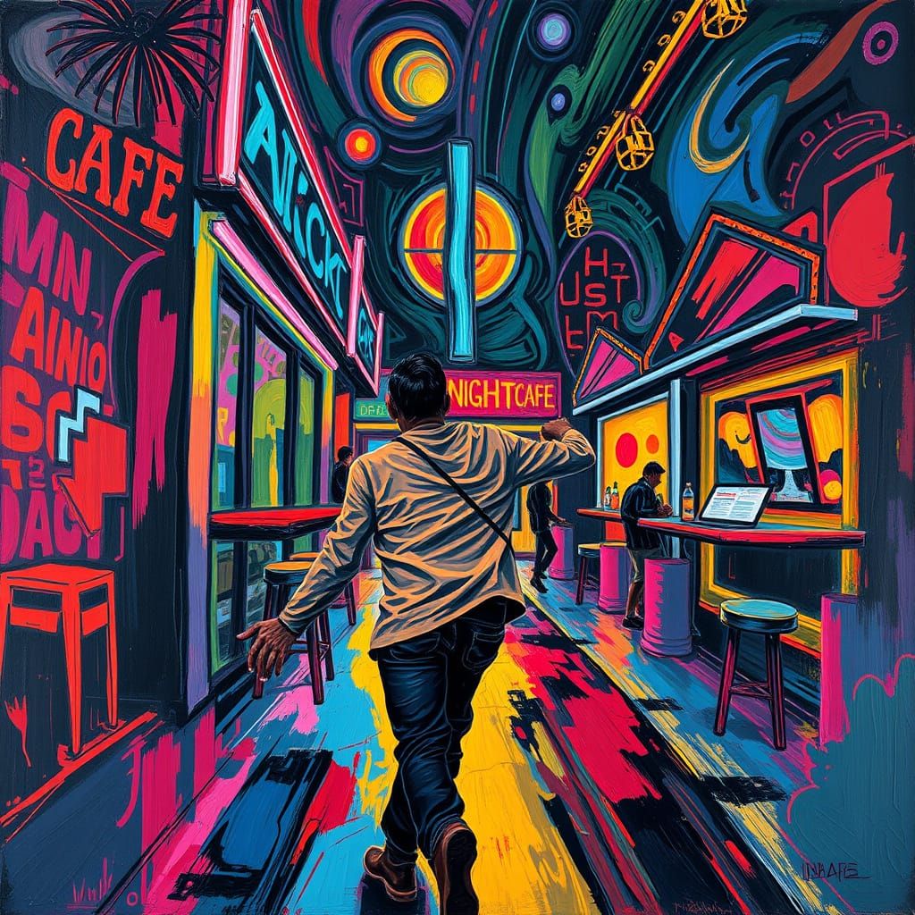 Dragged Away from Neon Dreamscape