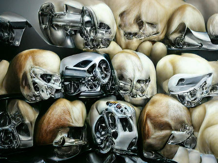 Mechanical Skull: A Fusion of Bone and Machine