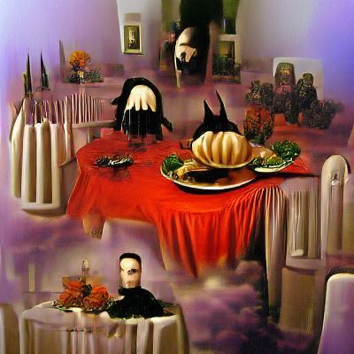 Gothic Thanksgiving Dinner Surrealism