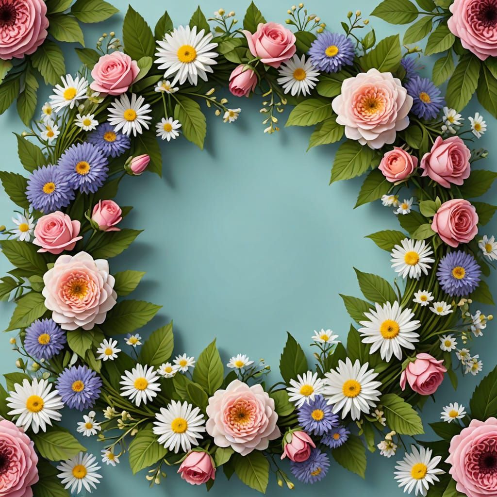 Elegant Floral Wreath in Impressive Style