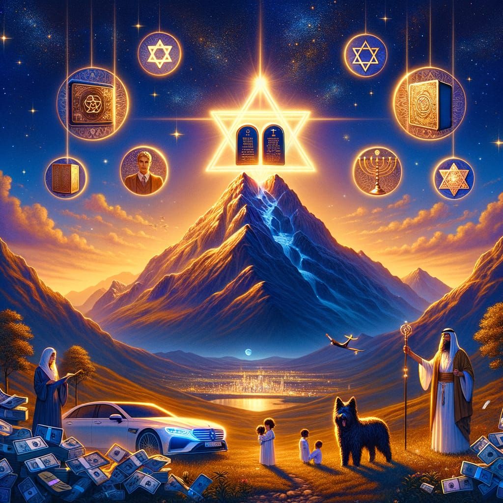 Majestic Tablets of the Commandments Desktop Wallpaper