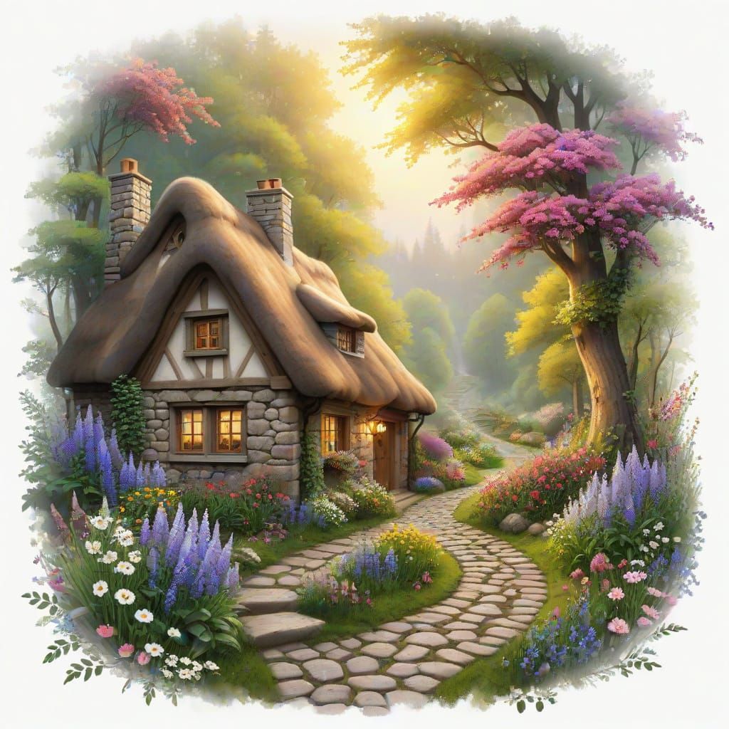 Cosy Cottage in Woods with Wildflower Path