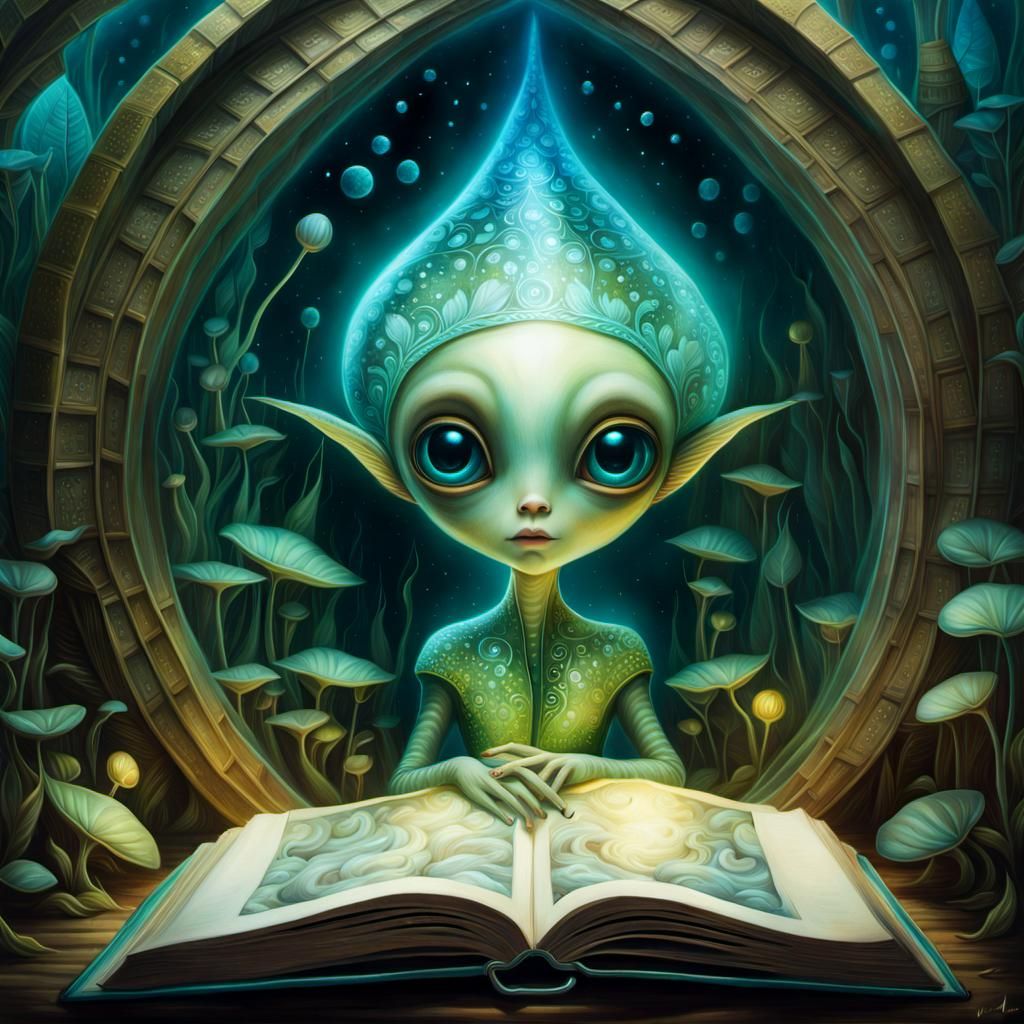 Aquatic Alien Adaptation in Finnish Folklore Style