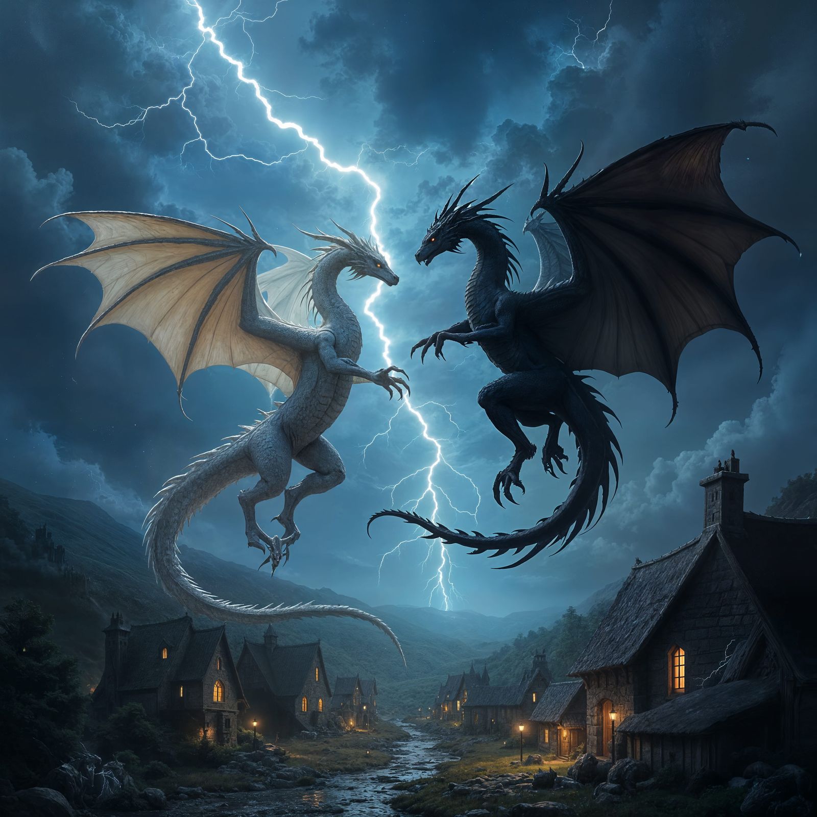 Dragons Clash: Good vs Evil in Celtic Lands