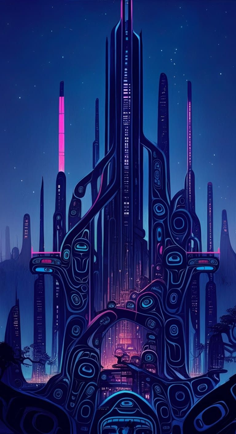 form line, towering scifi