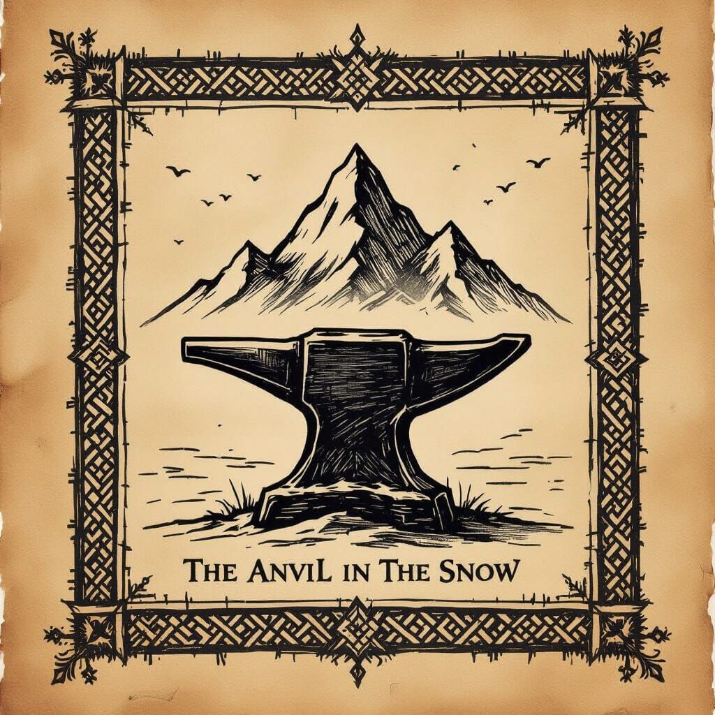 Kharzugath Village Flag Sketch on Parchment