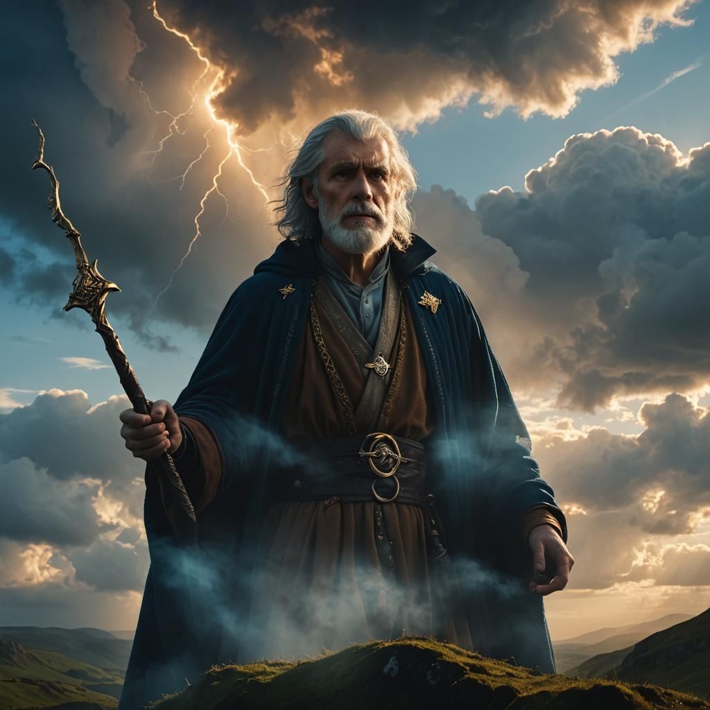 Merlin Restores Magic: Cinematic Film Still