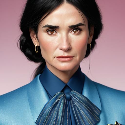 Demi Moore Portrait at Met Gala 2024