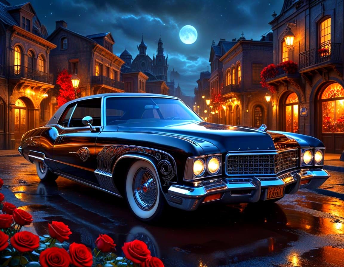 Steampunk Town: 1972 Buick Riviera Lowrider