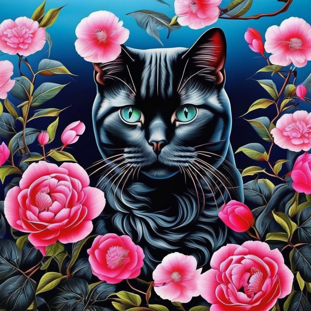 Beautiful Cat Portrait with Excellent Composition