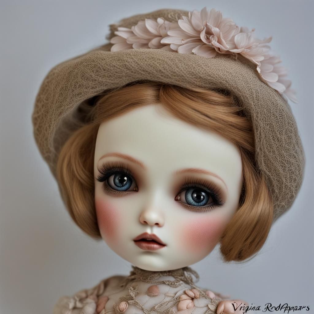 Expressive Doll Art: Handcrafted Aesthetic