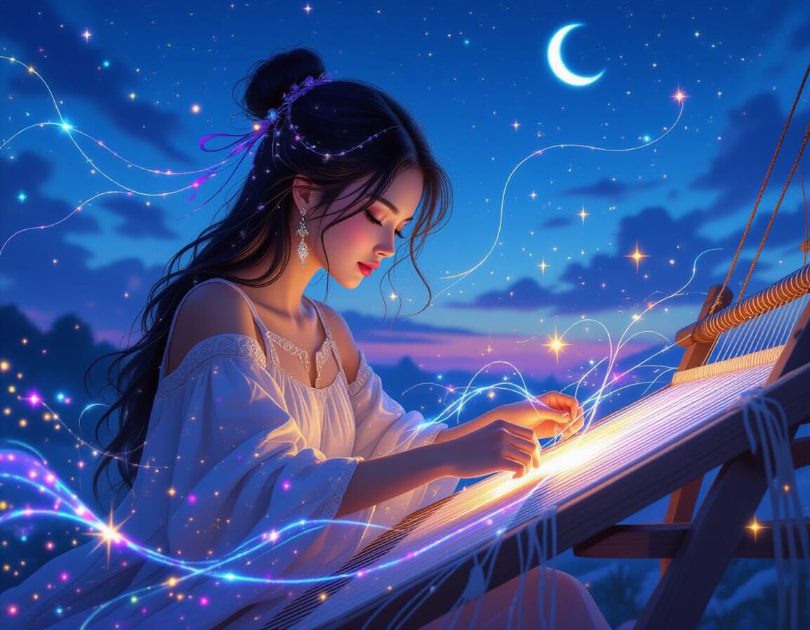 Fantasy Art: Weaver of Dreams at Twilight Loom