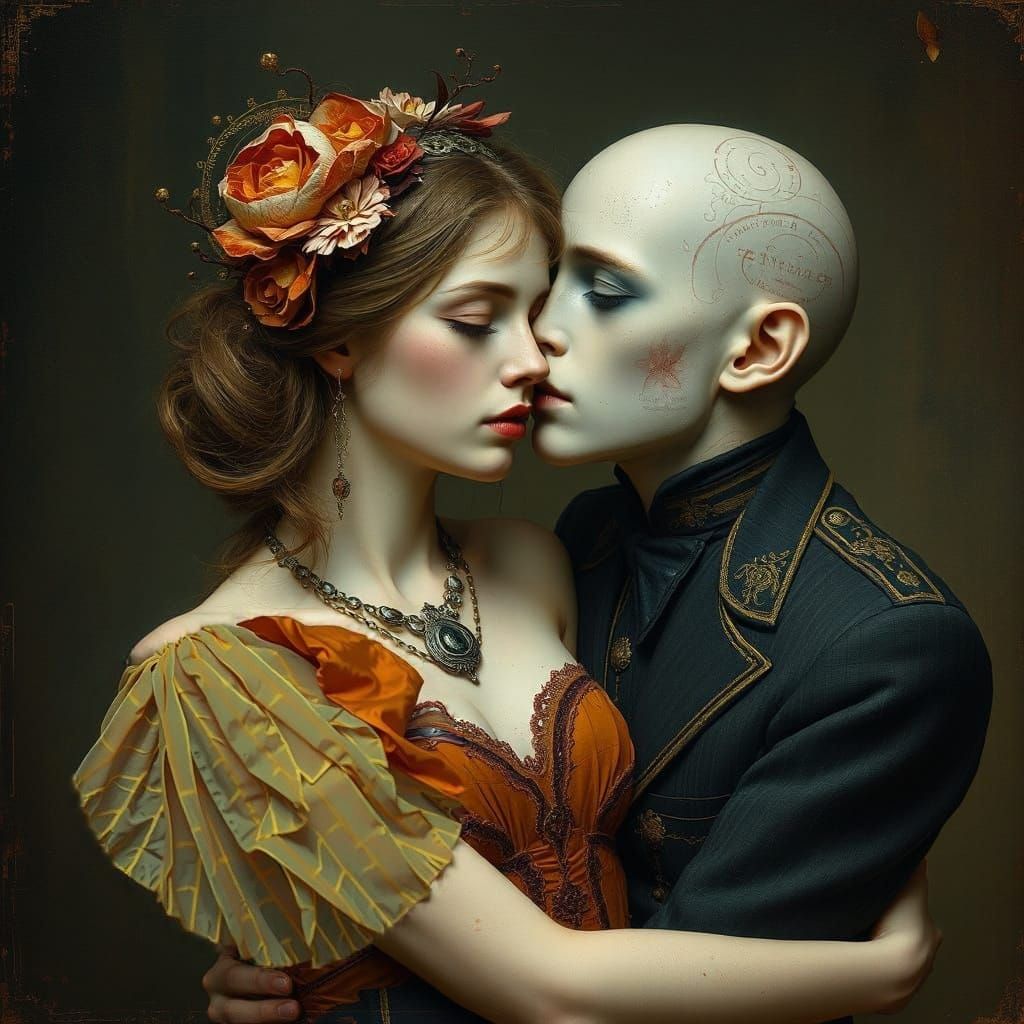 Sensual Orange Blossom in Impressionist Style