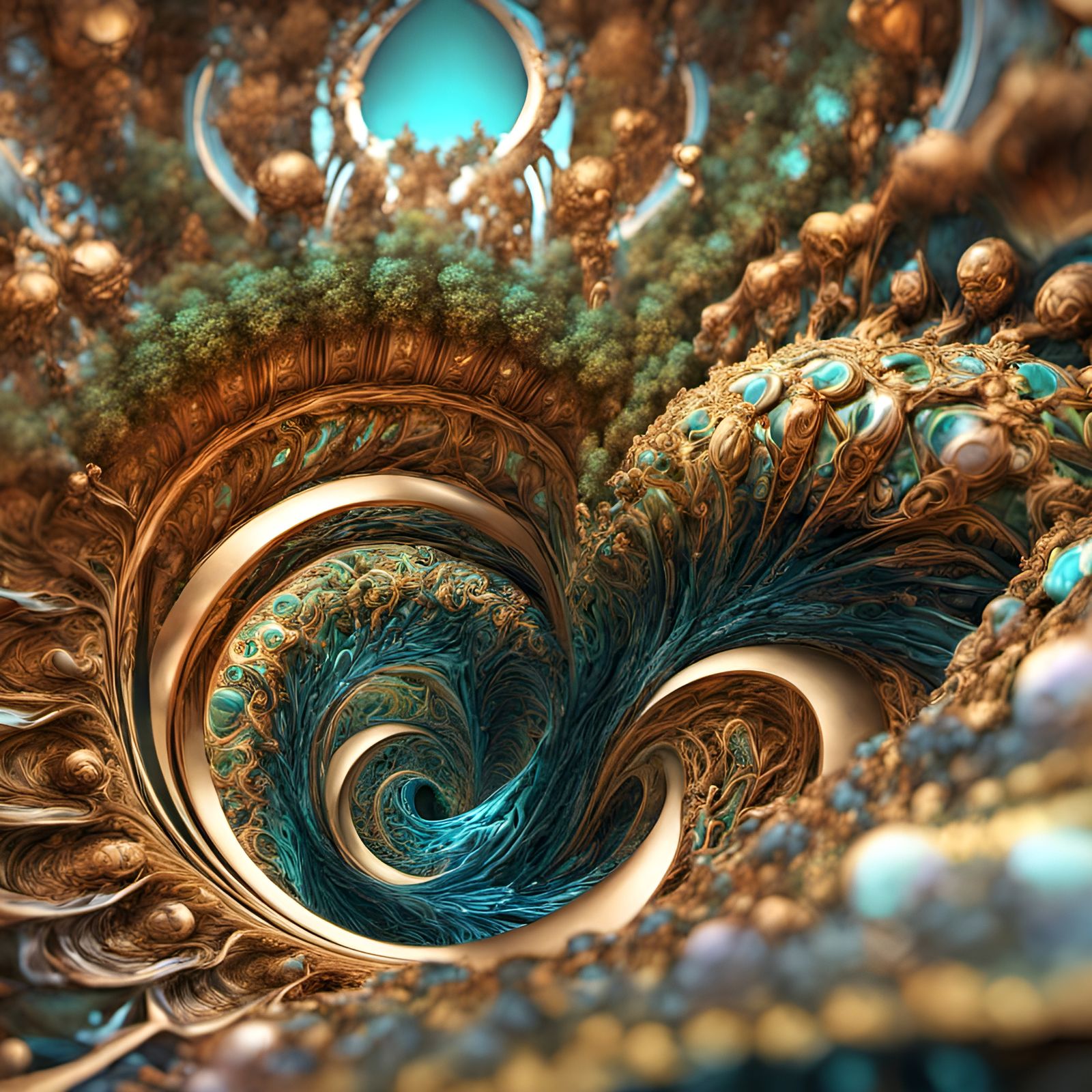 Intricate Geometric Abstract Art in 8K Resolution
