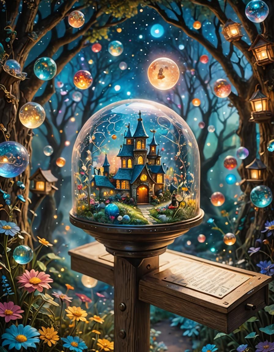 Mailbox Portal to a Tiny World: Astral Illustration