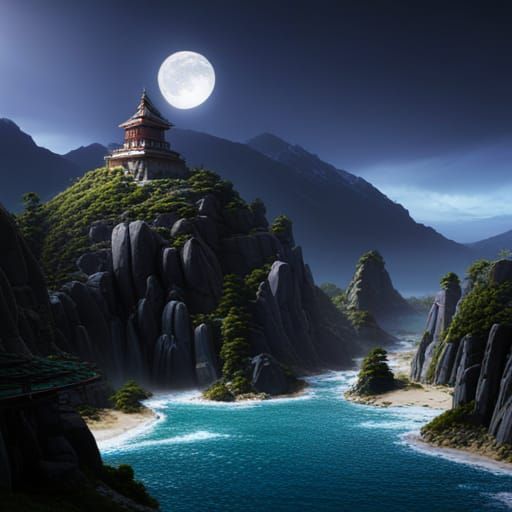 Detailed Dragon Ball Matte Painting in 8K