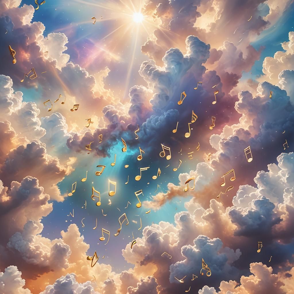 Celestial Galaxy Music in Dreamy Pastel Colors