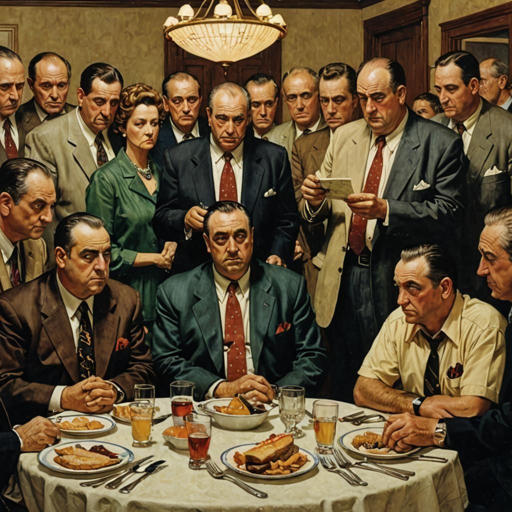 The Sopranos as a Rockwell Painting