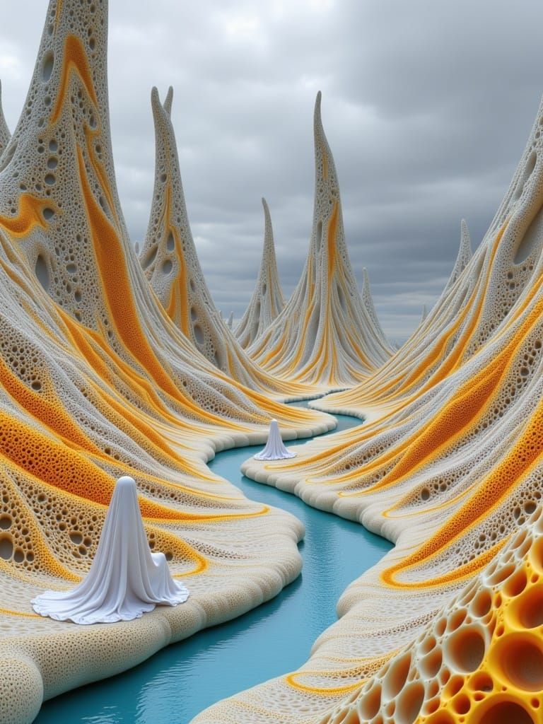 Surreal Dreamscapes Unfold in Majestic, Spiked Terrain