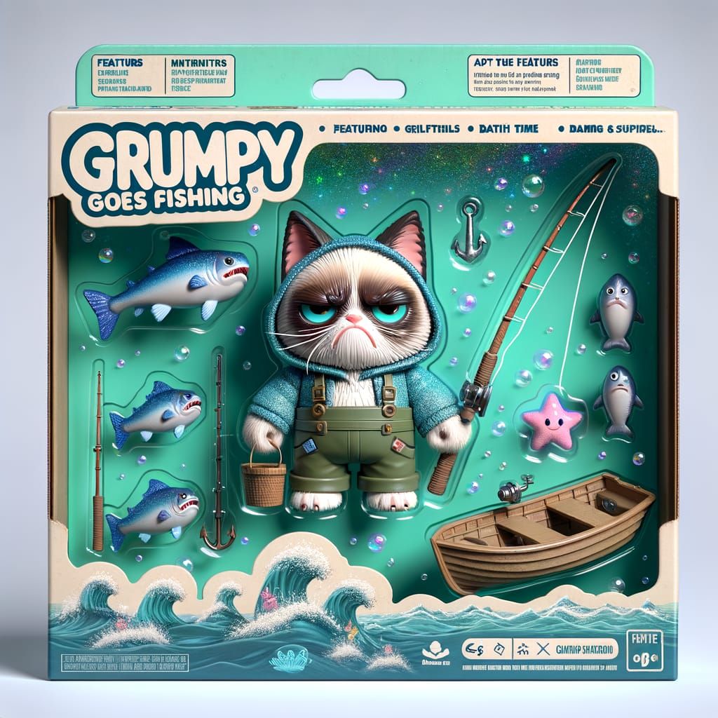 Grumpy Cat Action Figure in Maximalist Packaging