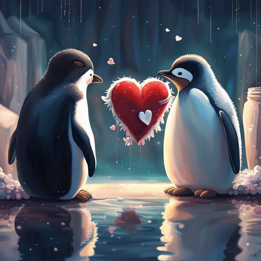 Heartbroken Couple's Farewell in Romantic Painting