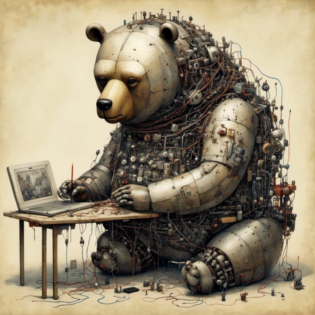 AI Addict: A Modern Digital Art Portrait