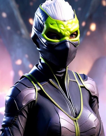 Khameleon of Mortal Kombat in Hyperrealistic Detail