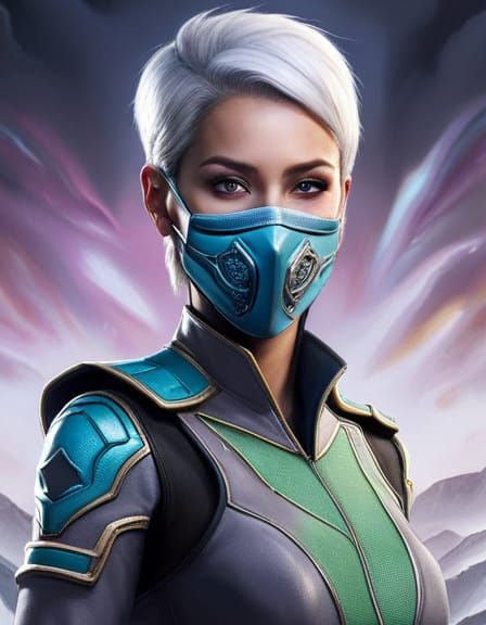 Reptilian Woman Portrait in Fantasy Style