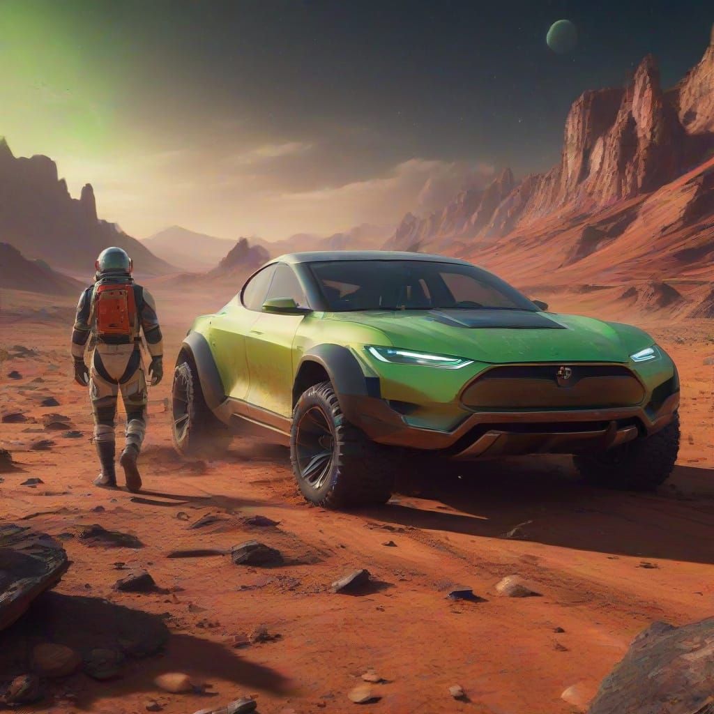 Mars Explorer Discovers Haunting Tesla Roaster in Cinematic ...