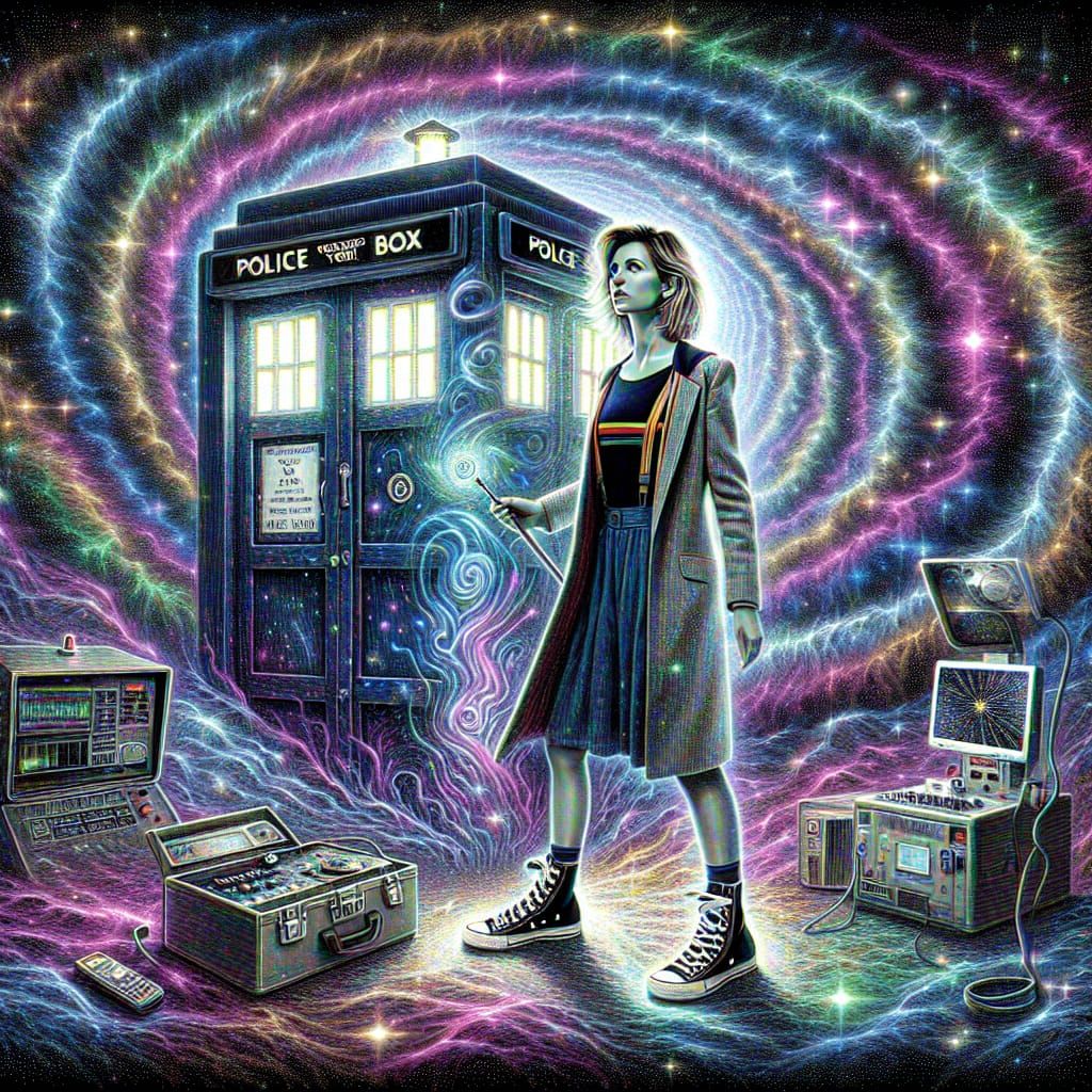 Ghost Activist in a Police Box: Neo-Impressionist Holographi...