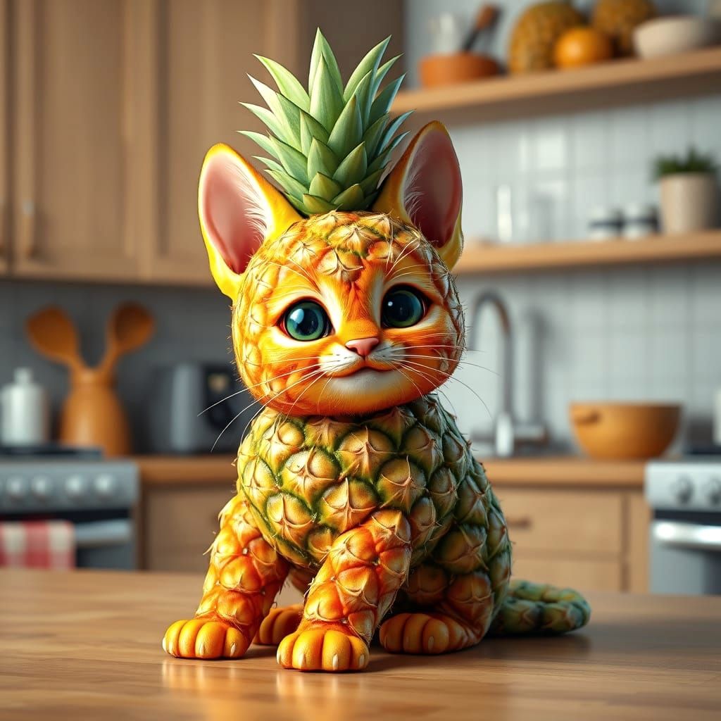 Playful Cutenapple Catnapple🍍😻