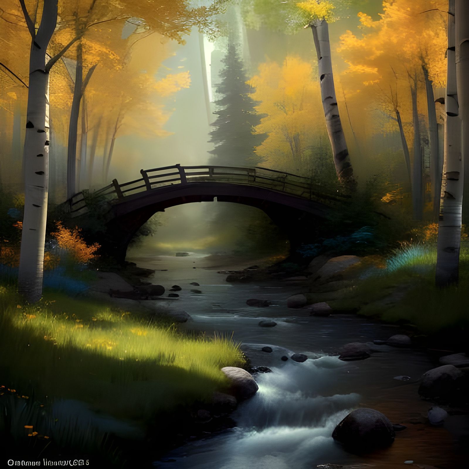 Serenity Meadow in Vibrant Summer Hues