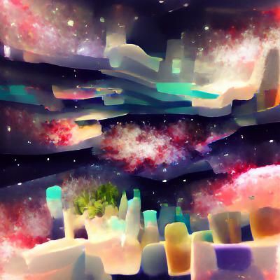 AI Generated Image of a Spacescape