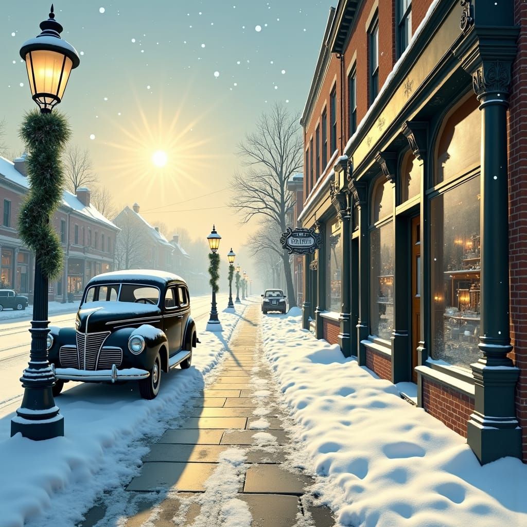 1940s Winter Wonderland in Cosmic Style