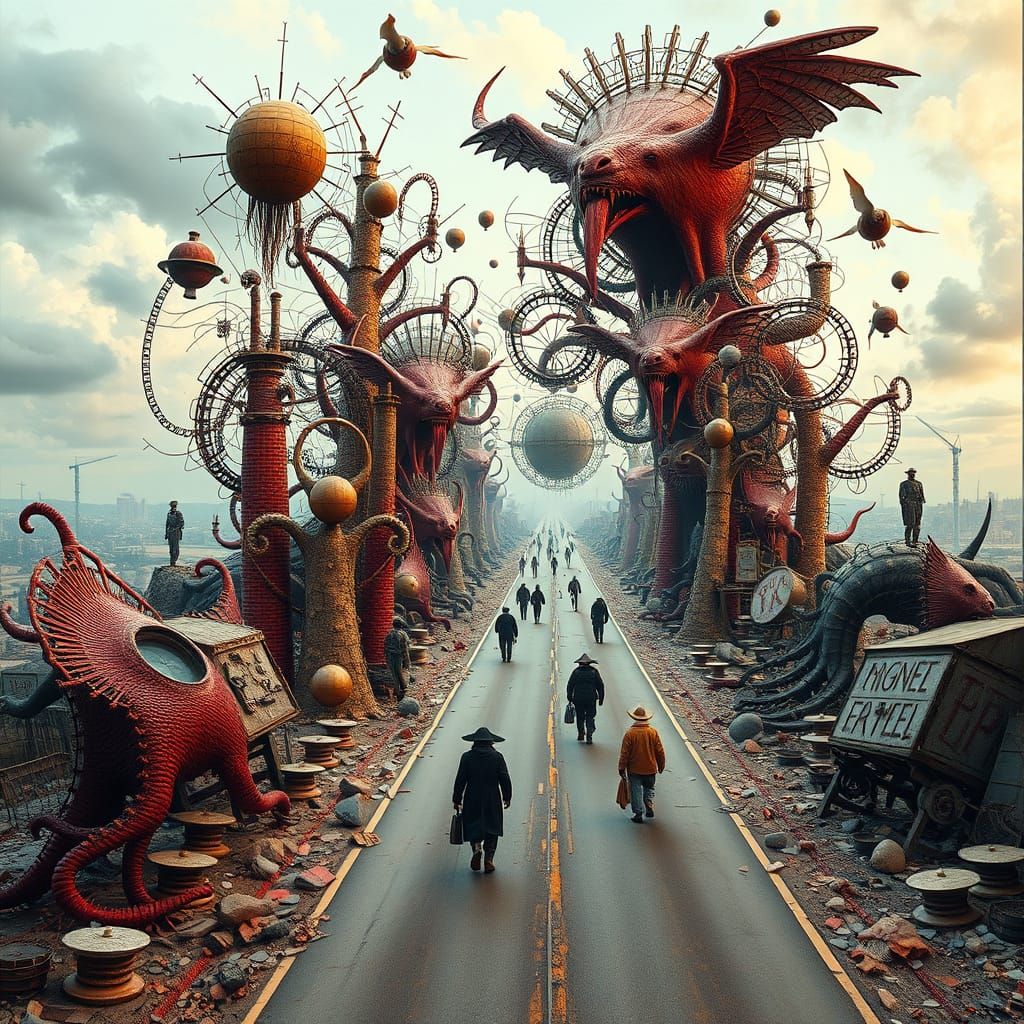 Surreal Highway of Condemned Beasts and Wanderers