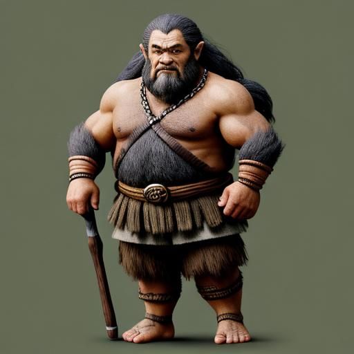 Realistic Image of Little People From Amazonian Tribe