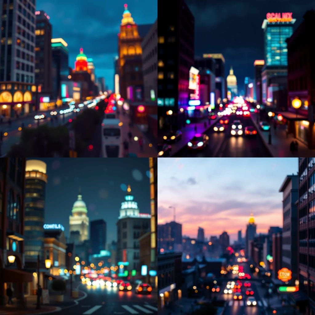 Cyberpunk Dreamscape with Vibrant Cityscape