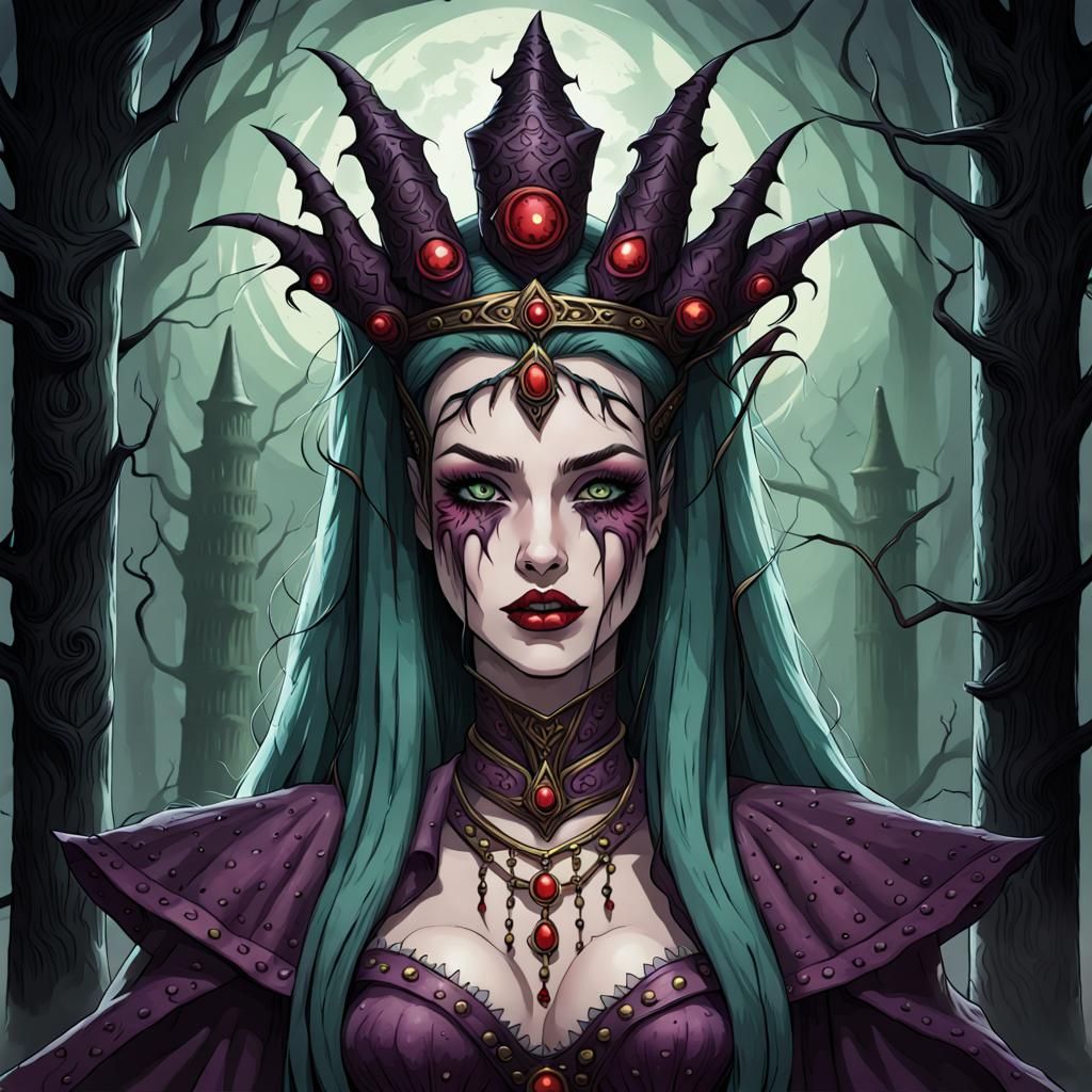Gothic Horror Empress Enchantress Portrait