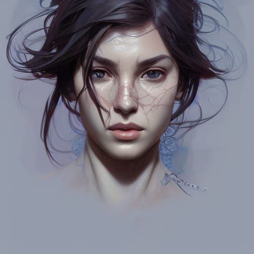 Hyperdetailed Portrait of a Soulmate in Splash Art Style