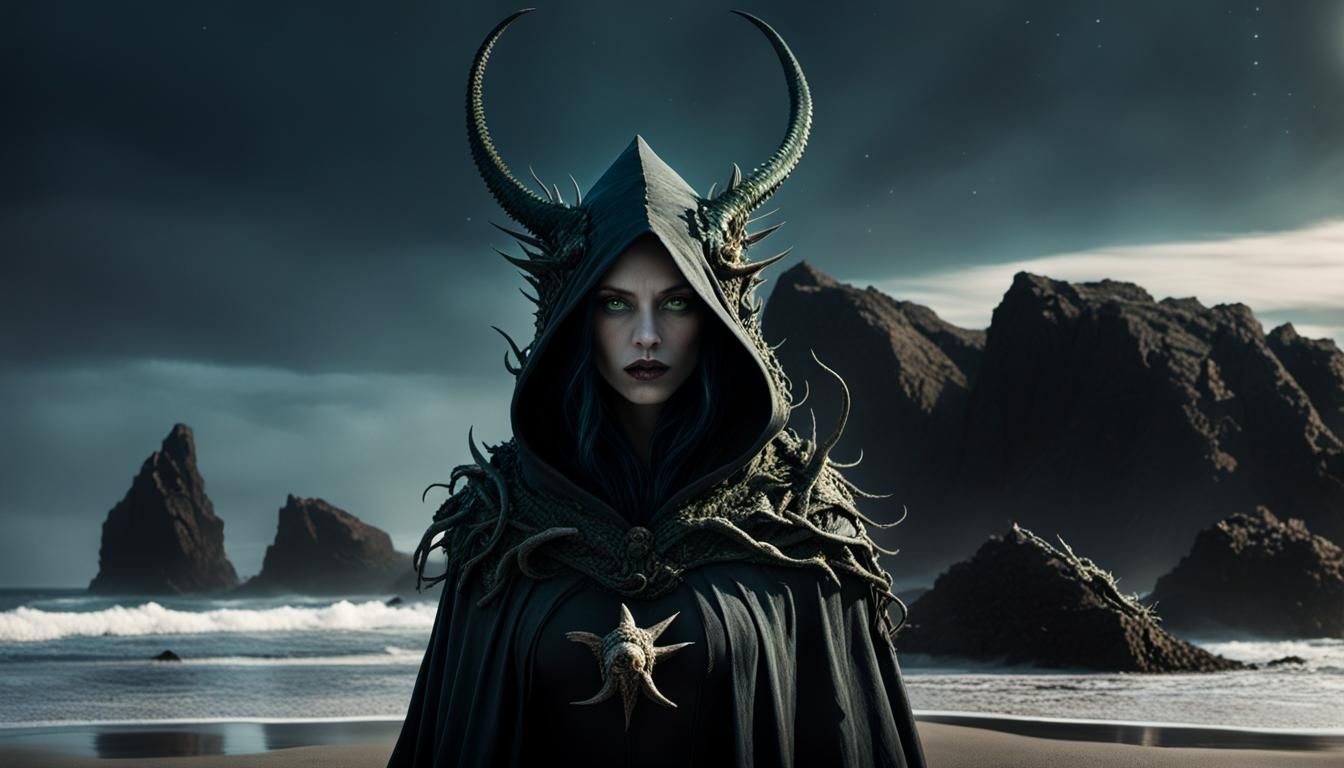 Poster Title "The Sea Hag"
Lovecraft style cosmic horror, an...