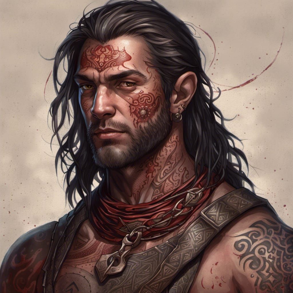 Cultist Portrait in Fantasy Tavern, Detailed Digital Art